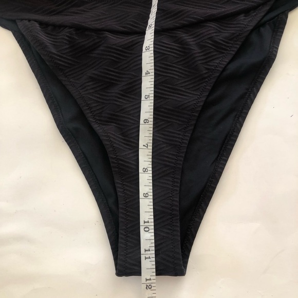 Cupshe Texturized Criss Cross Self Tie Spaghetti Straps Cheeky Bikini Swim Set - Picture 14 of 16